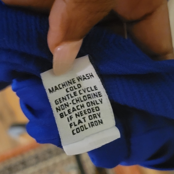 Sangria Royal Blue & Black Block Dress - Picture 9 of 10